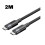 100W USB C Cable Fast Charging 5A Type USB C 3.2 Gen 2 Extension Cable10Gbps 4K 60HZ Video Cable Extension Wire 2M 2