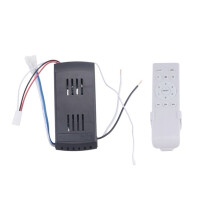 Universal Ceiling Fan Remote Control Kit 40W 6 Speed Timing Function Replacement Remote for  Ceiling Fans & Lights A