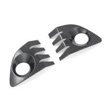 Under Front Bumper Fog Light Frame Lamp Shade Grill Bezel Cover for XG10 Hybrid 2021-2025,A