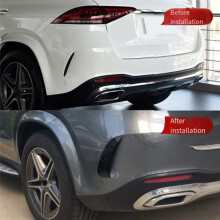 2 Stuks Auto Achterbumper Splitter Spoiler Canard Luchtrooster Trim voor GLE Klasse W167 GLE53 GLE350 GLE450 GLE300D 2020-2022