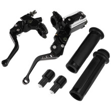 Motorcykelstyre Bromshandtag 22mm Blekningsbeständig Bromshuvudspak Slitstark Kostym för Skotercykel Street Bike ATV,C