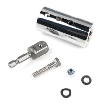 Trailer Jack Electric Drill Adapter with 1/2 Inch Socket Adapter Bit Compatible 1 Inch Jack Drive Shaft