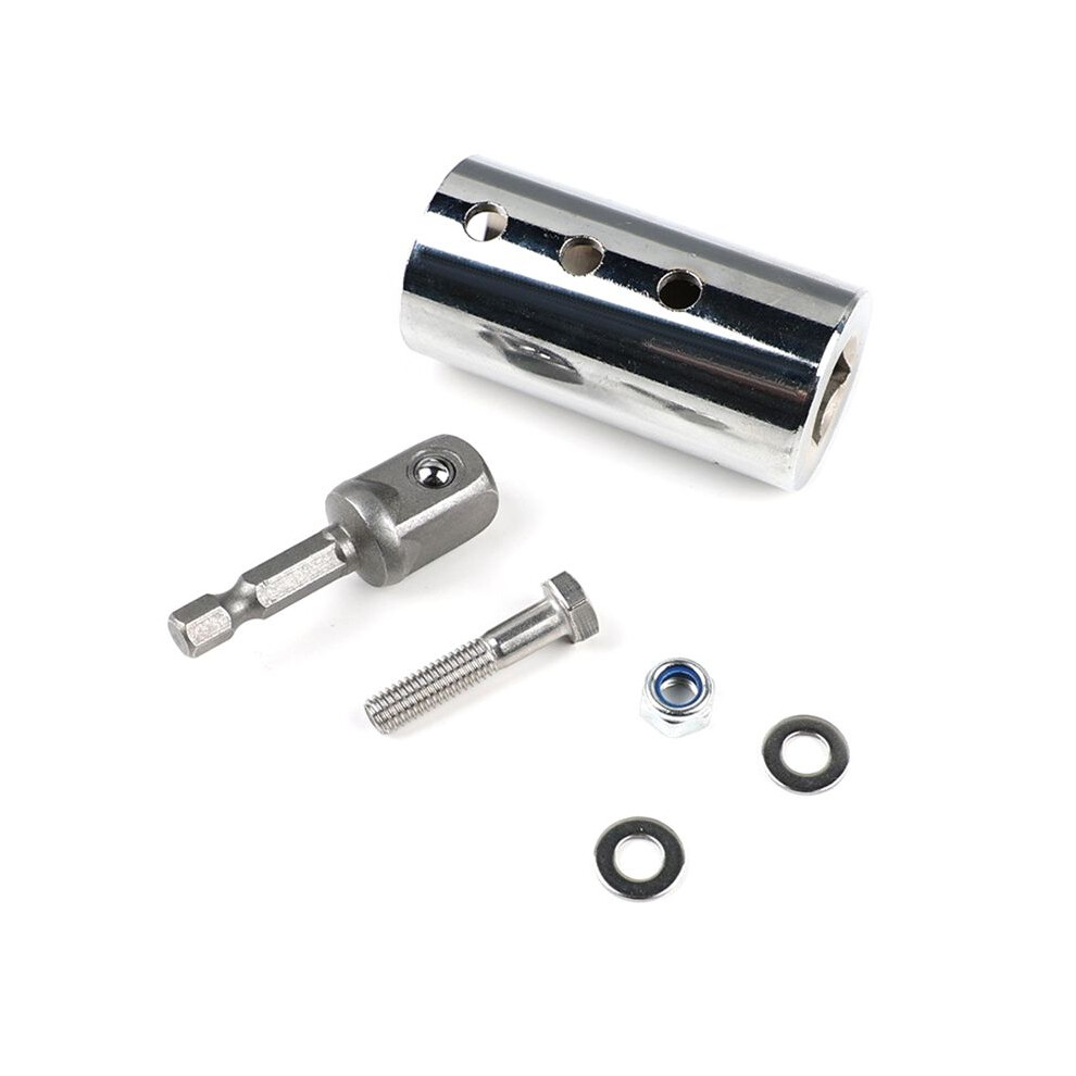 Trailer Jack Electric Drill Adapter With 1/2 Inch Socket Adapter Bit Compatible 1 Inch Jack Drive Shaft 6031808920409