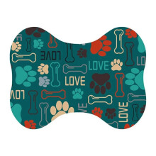 Dog Mat for Food and Water Anti-Slip Absorbent Dog Bowl Mats Quick Dry Water Dispenser Mat Dog Food Mats for Floors