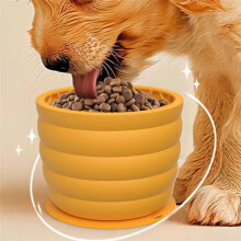 Dog Slow Feeder Lick Bowl 620ml Pet Food Bowls Interactive Dog Feeding Bowls with Suction Cups Keeps for Pets