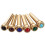 6pcs Brass Bridge Pins for Acoustic Guitars Fixed String Nails for 6 & 12 String Instruments Enhanced Tone & Stability 1