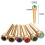 6pcs Brass Bridge Pins for Acoustic Guitars Fixed String Nails for 6 & 12 String Instruments Enhanced Tone & Stability 7