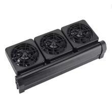 Adjustable Cooling Fan Fish Tank Heat Dissipation Cooling Fan with 3- Fan Aquarium Farming Grass Tank EU Plug
