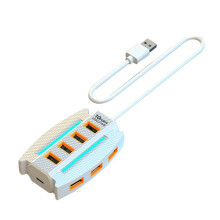 1.2 M USB Hub 10 Port USB 2.0 Splitter Card Reader USB Expander for Laptop PC Keyboard Mouse Hard Disk Flash Drive White