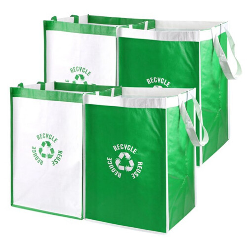 4PCS Recycle Waste Bin Bags for Kitchen Home Trash Sorting Bins Organizer Waterproof Baskets Compartment Container 1