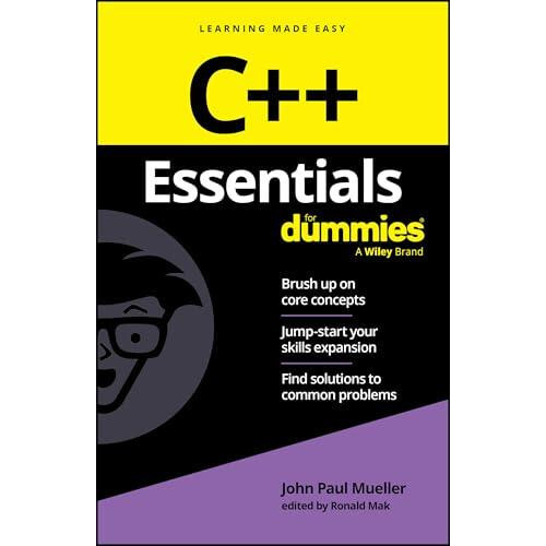 C Essentials For Dummies by John Paul Mueller Paperback Book