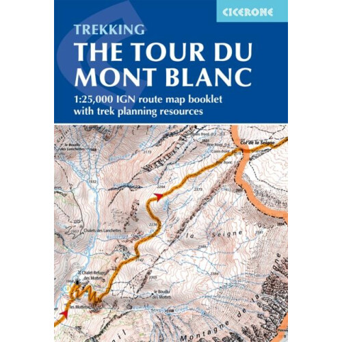 Tour du Mont Blanc Map Booklet by Jonathan Williams Paperback Book