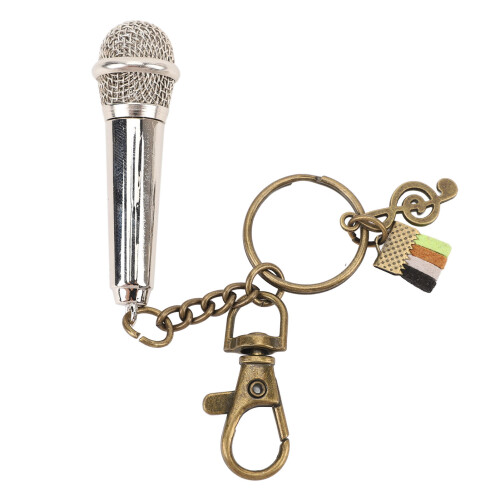 Miniature modèle de microphone décoratif en métal pour bureau 1