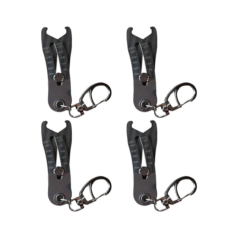 Portable Precise Thread Size Checker Keychain Nut & Bolt Thread Size Checker Bolt Size Finder Keychain For Measurement 6033609202777