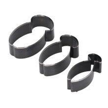 Set di accessori per taglio in pelle a forma di pesce, acciaio legato, 76/70/61mm