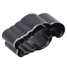 Set di 2 stampi a forma di gatto in acciaio legato da 55 mm e 65 mm per lavori in pelle
