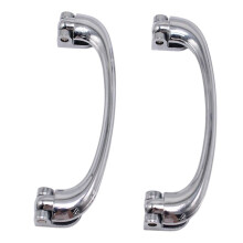 1Pair Chrome Interior Door Pull Handle Universal for Classic Cars Austin Mini1 964-1993 Transporter/Caravelle