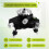 Adjustable Rotation Laser Level Metal Tripod Bracket 360 Rotation Base for 1/4inch Interface 2