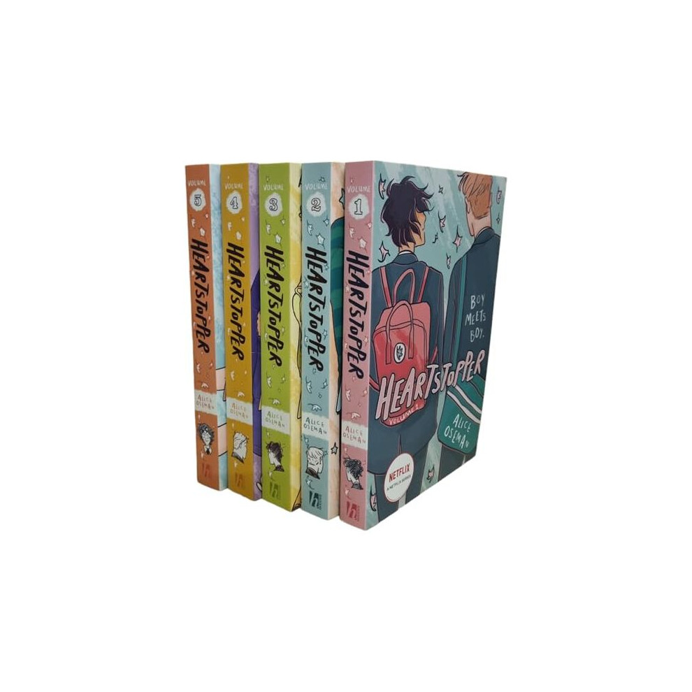 Heartstopper Series by Alice Oseman 5 Books Collection Set (Volumes 1-5)