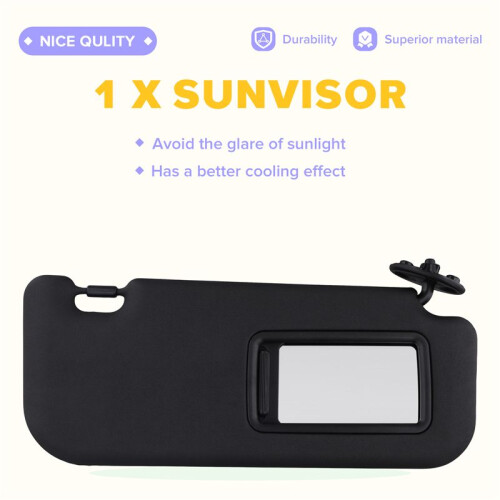 Car Sunshield Sunvisor Interior Sun Visor for   2019-2024 74310-02F50-B0 Right 1