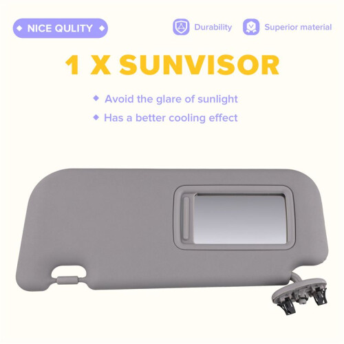 Car Sunshield Sunvisor Interior Sun Visor for  Yaris 2008-2013 74320-52810 Left 2