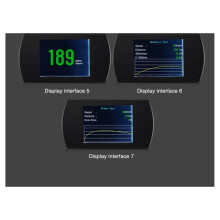 Display P12 Car Digital OBD Gauge HUD Auto Diagnostic Tools Digital Meter TFT HD Display Speed Clock RPM Voltage