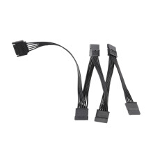 15 Pin  Power Extension Hard Drive Cable 1 Male to 5 Female Power Supply Splitter Adapter Cable For DIY PC Sever