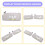 For  Murano 2009-2014 Car Sun Visor Grey Left Side Right Side Driver Side Passenger Side 96401-1AA1B 7