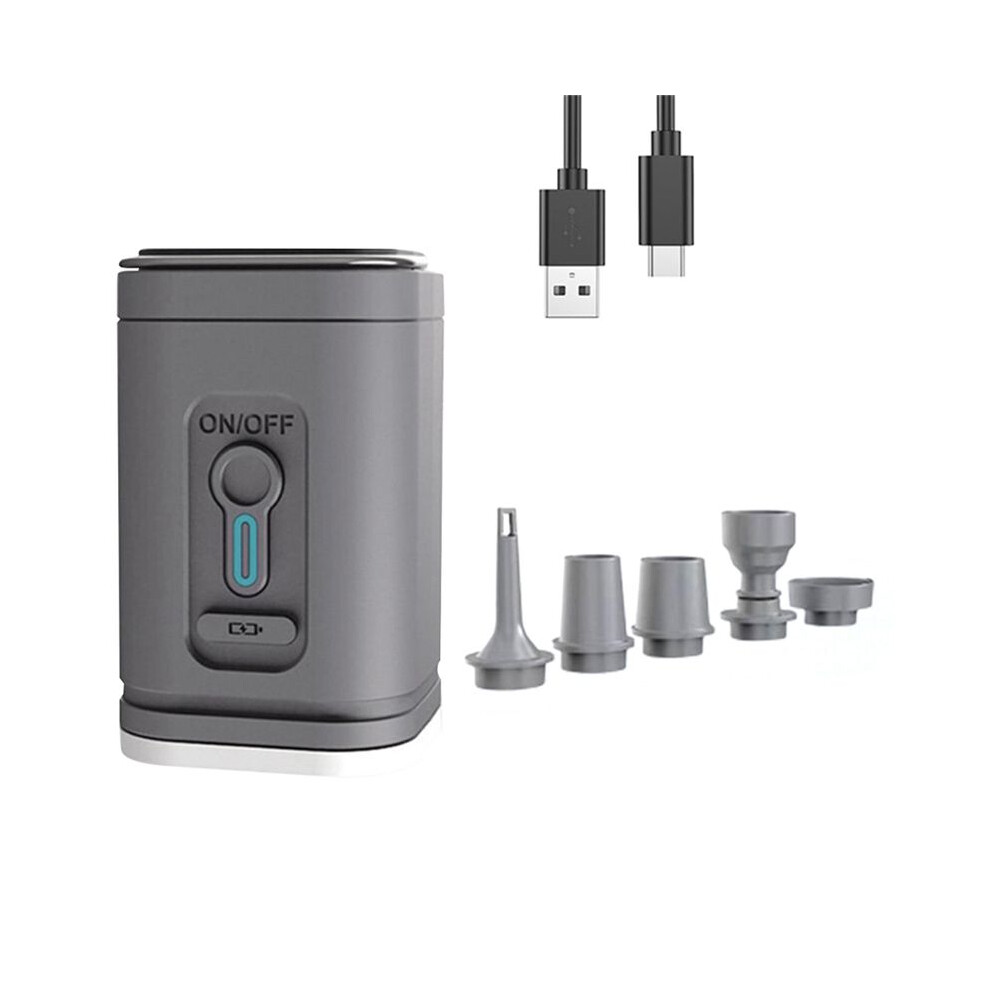 Electric Air Pump With Lights Wireless Air Compressor Usb Charging Inflator/Deflator Pumps For Outdoor Camping -C 6033826218346