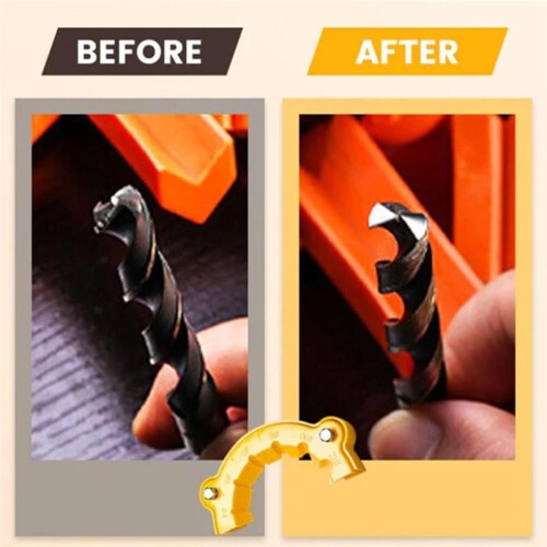 Drill Bit Sharpener, Angle Grinder Drill Bit Sharpener for All Bits, Drill Bit Grinding Attachment, Drill Bit Sharpening 2