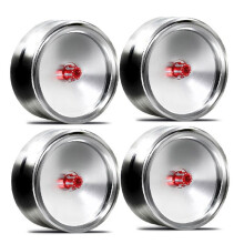 4 Pièces/Ensemble 1,9 Pouces Moyeu de Roue de Miroir Rétro en Métal pour SCX10 -4 RC Accessoires de Modification de Voiture Universel A