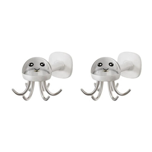 Multifunctional Kitchen Hooks 360  Rotation Octopus Shaped Non-Marking Adhesive Hooks in Bathroom A
