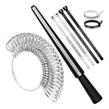 Men'S and Women'S Ring S Izing Tools, Metal Ring Measurer, Ring Making Kit, Ring Mandrel, Ring S Izing for Loose Rings