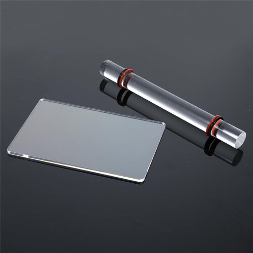 2Pieces Polymer Clay Tools, Acrylic Roller for Polymer Clay with Thick Ring, Clear Clay Art  DIY Polymer Clay Tools 1