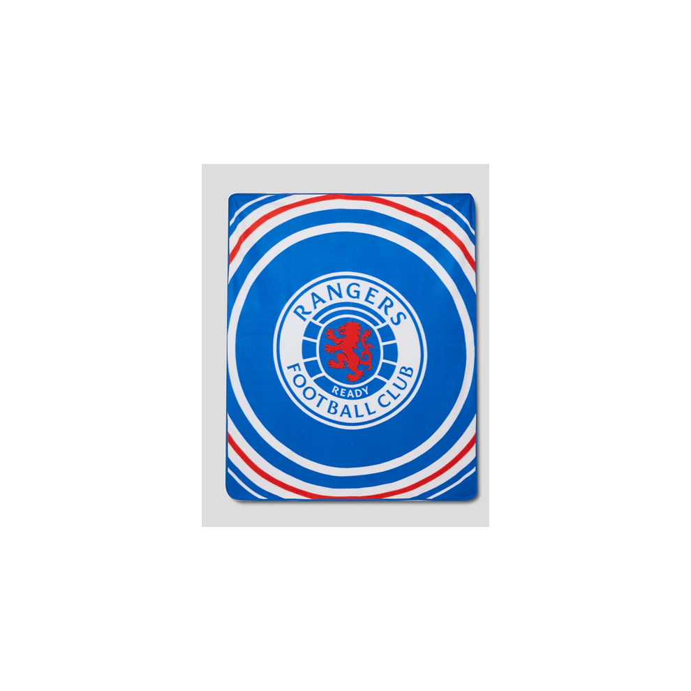 Rangers Fc Pulse Fleece Blanket Blue