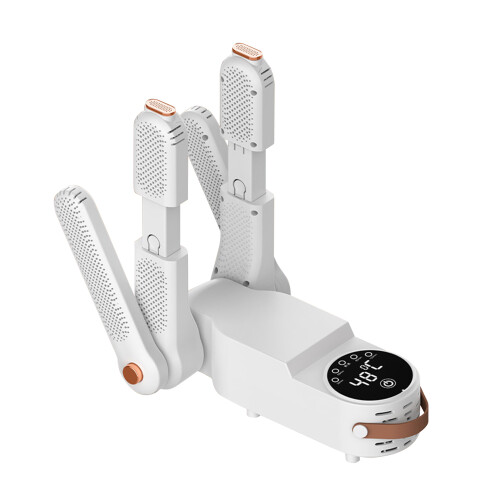 Sèche-chaussures à écran tactile, 150W, blanc, portable avec double support en V 1