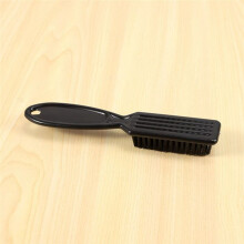 2 Pcs Fade Brush Comb Scissors Cleaning Brush Barber Shop Skin Fade Vintage Oil Shape Carving Cleaning Brush