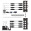 1 Unidade de áUdio XLR de 3 Pinos e 4 Canais e DMX sobre Extensor de Cabo de Rede, Extensor de Sinal de Rede DMX512, Macho 7