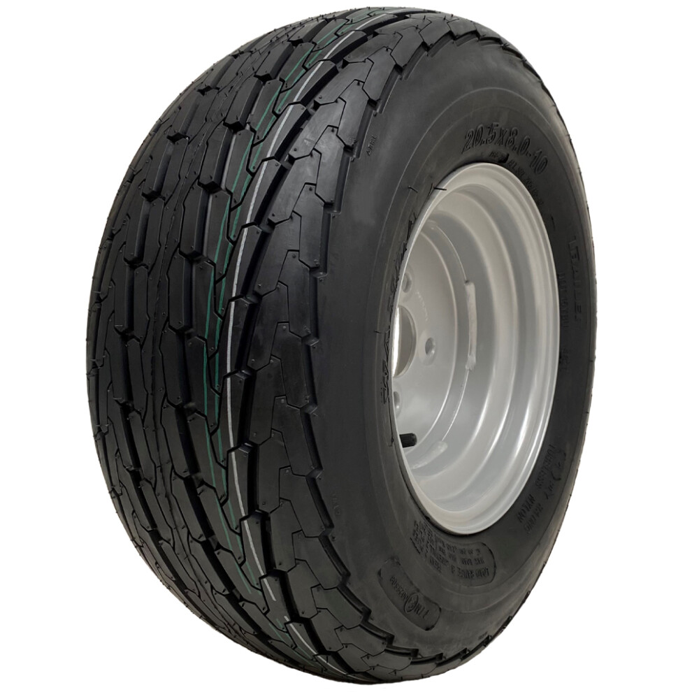 Parnells 20.5X8.0-10 Trailer Tyre & Wheel Assembly 4 Inch Pcd Wanda Road Legal 412Kg Load 5060462567768