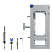 Plantilla para Bisagras de Puerta, Mortajadora de Bisagras de Puerta, Kit de Instalación de Bisagras, Plantilla de Fresado para Bisagras de Puerta de