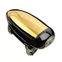 Men'S Barberology Massager Professional Cordless Metal Handheld Heat Massager USB Charge Massage 2 Massage Nodes