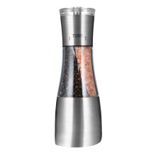 Moulin à Poivre et Sel 2 en 1, Agitateur à Double Moulin avec Grosseur RéGlable par Rotor en CéRamique, Accessoires de Cuisine