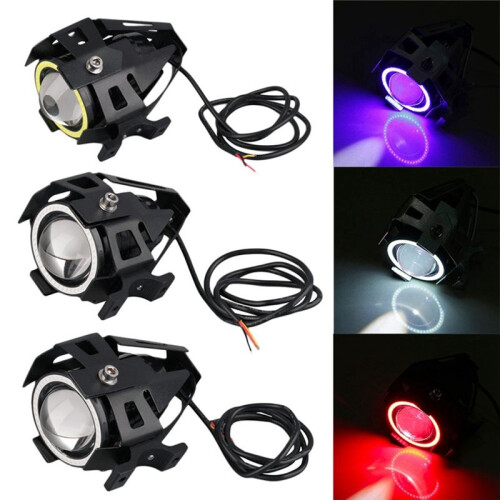 E-Bike Light Headlight Input  12V-80V Ebike Handlebar Lamp Electric Scooter LED Front Light 2