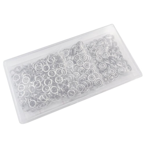 150 Sets Snap Button 9.5Mm Metal Silver Snaps Buttons for Sewing And Crafting, Open Snap Button Snap Fasteners Kit 1