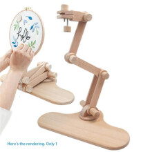 Embroidery Hoop Holder Desktop Adjustable Rotatable Embroidery Stand Frame for Sewing DIY Art Needlework Stitching