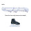 1Pair Ice Skates Skating Blades Protector Shoes Guards Practical Covers Adjustable Protective Case Blade Sleeve-White 2