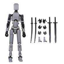 Multi Jointed Beweegbare Robot 3D Geprinte Mannequin Toyslucky PVC Model Volledige Lichaamsactiviteit Robot Actiefiguren-D