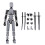 Multi Jointed Movable Robot 3D Printed Mannequin Toyslucky PVC Model  Full Body Activity Robot Action Figures-D 1