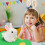 A Wagging Tail Rabbit Wind- Plush Toys,Clockwork ,Wagging Tail Rotating Interactive Toys Stuffed Plush Toy 6