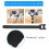 100 X adjustable black nylon cable tie L 15cm 9